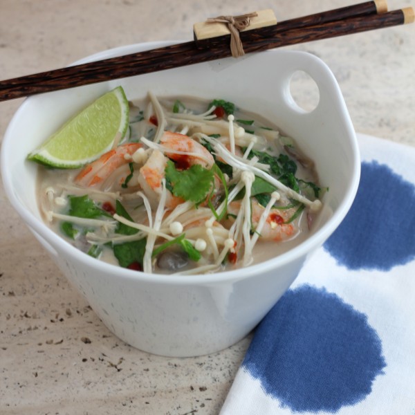 Shrimp Coconut Soup With Ginger And Lemongrass